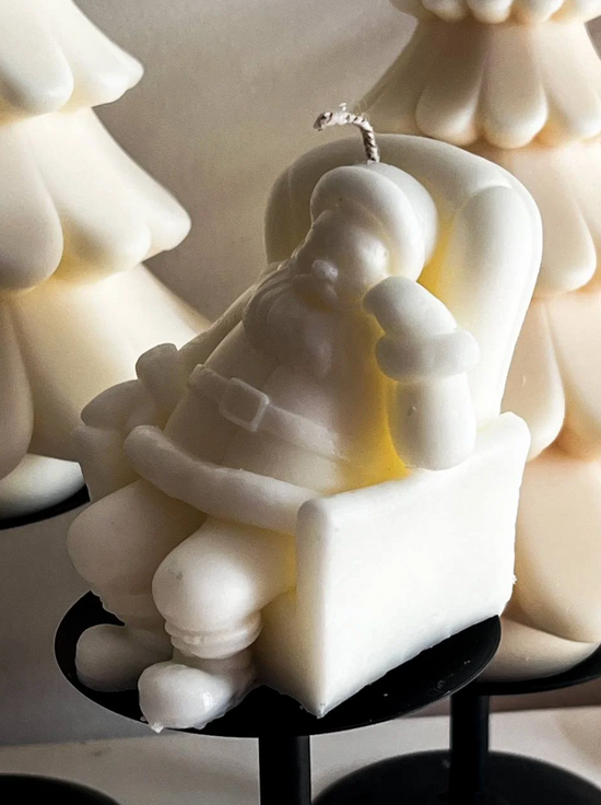 Sitting Santa Candle