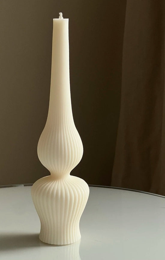 Ribbed Lamp Candle